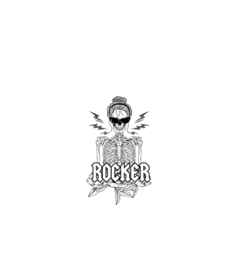 femeie - mutter - rocker model negru pe tricou