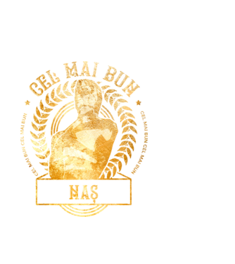 Cel mai bun naș model alb pe tricou