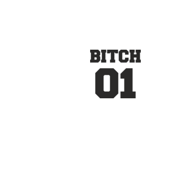 Bitch 01 model galben neon pe tricou