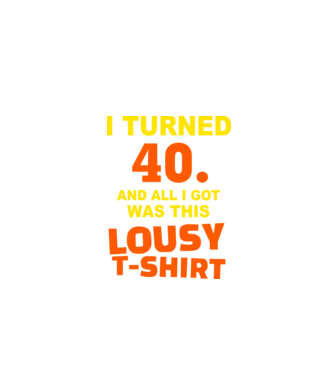 Lousy T-shirt 40 model negru pe tricou