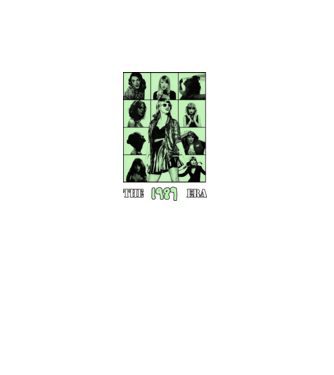 Taylor Swift ERAS green model negru pe tricou