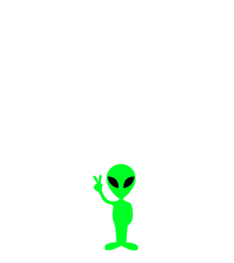 UFO Alien model roz deschis pe tricou