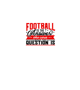 Sport is the answer FOTBALIST model alb pe tricou