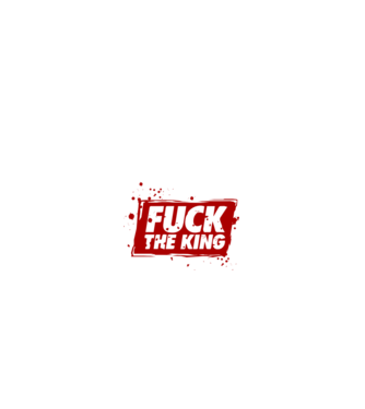 Fuck the king model negru pe tricou
