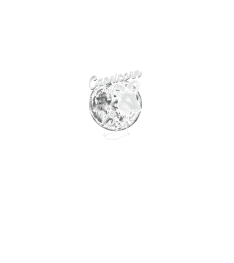 Zodiac bărbat CAPRICORN retro model negru pe tricou