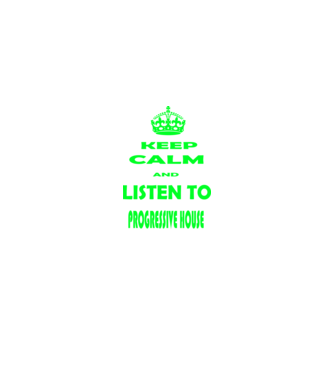 Keep Calm and Listen to prog-house model negru pe tricou