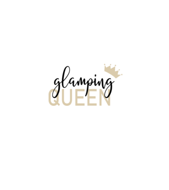 Glamping queen model alb pe tricou