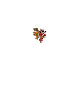Minecraft christmas ugly sweater model negru pe tricou