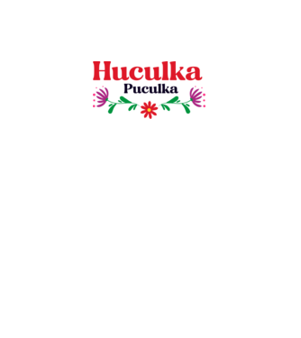 Huculka Puculka model alb pe tricou
