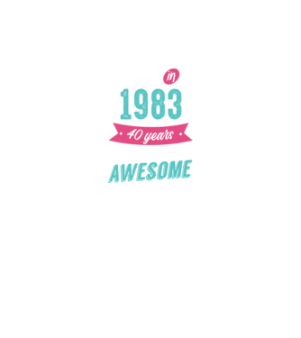 Made in 1983 model negru pe tricou