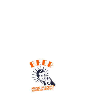 beeer model alb pe tricou
