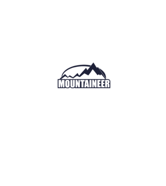 mountaineer model alb pe tricou