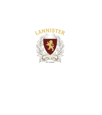 Lannister model alb pe tricou