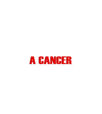 Piss of a CANCER model negru pe tricou