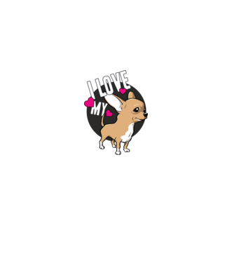I love my Chihuahua model alb pe tricou