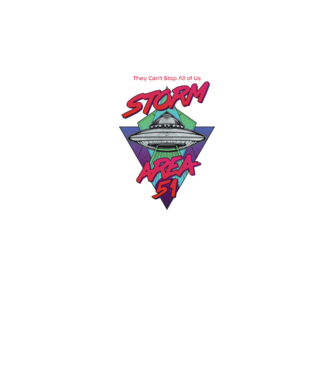 storm area 51 ufo model alb pe tricou