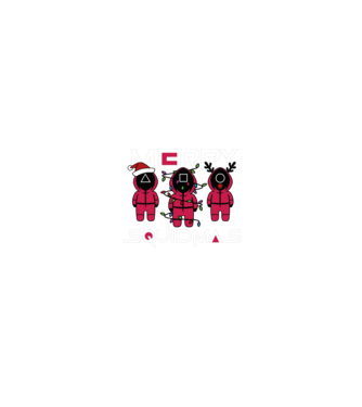 Merry squidmas model negru pe tricou
