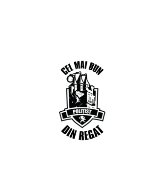 Cel mai bun polițist din regat model negru pe tricou