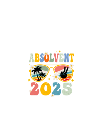 Absolvent 2025 model negru pe tricou