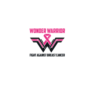 WONDER WARRIOR model alb pe tricou