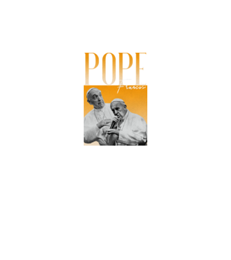Pope Frances 90s poster model negru pe tricou