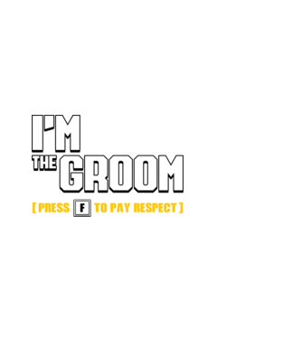 I'm the Groom  model alb pe tricou