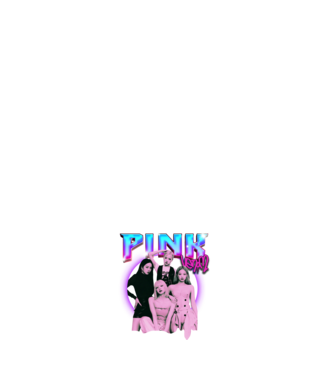BLACKPINK pink venom model alb pe tricou