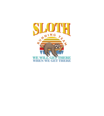 SLOTH running team model negru pe tricou