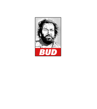 Bud Spencer halftone model dusty pink pe tricou