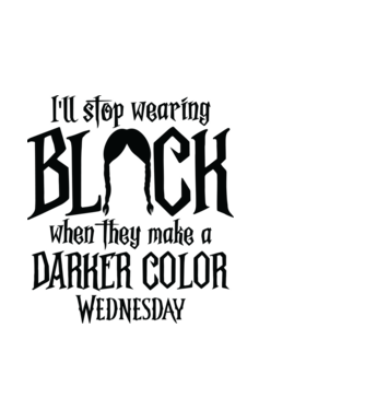  ill stop wearing black model alb pe tricou