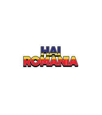 Subtitlu Hai Romania model alb pe tricou