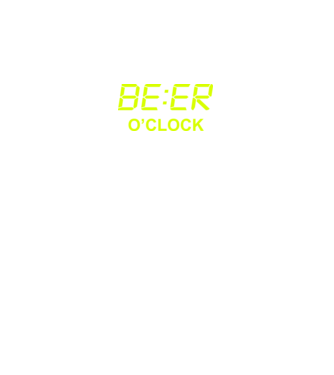 'Beer o'' clock' model negru pe tricou