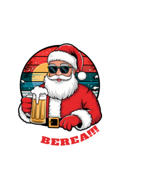 Ho ho ține mi berea! Negru model negru pe tricou