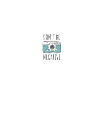 DON'T BE NEGATIVE model alb/roșu pe tricou