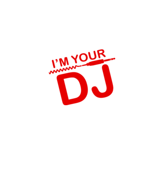 Im your DJ model negru pe tricou