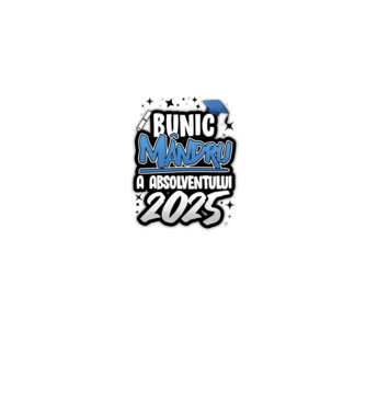 Bunic MÂNDRU a absolventului model alb pe tricou