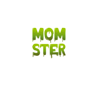 Momster model negru pe tricou