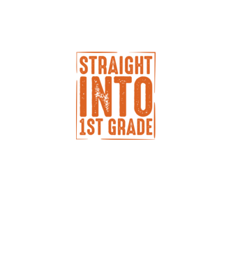 Straight into 1st grade model negru pe tricou