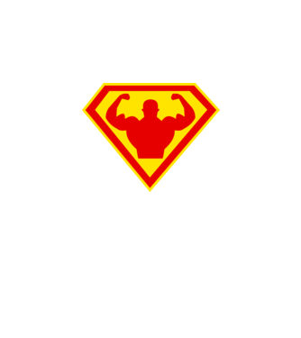 Superom model negru pe tricou