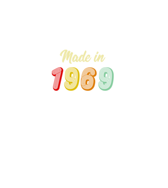 made in 1969 retro model negru pe tricou