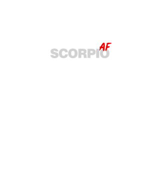 SCORPIO as fuck model negru pe tricou