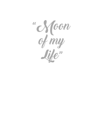Moon of my life model negru pe tricou