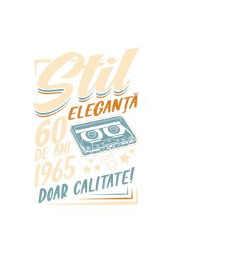 Stil eleganta 1965 model negru pe tricou