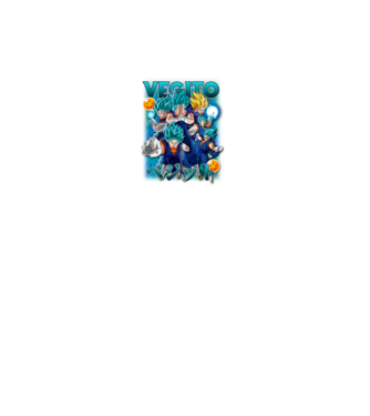 vegito dragonball model negru pe tricou