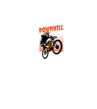 TR Downhill model negru pe tricou