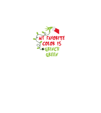 Grinch Green model negru pe tricou