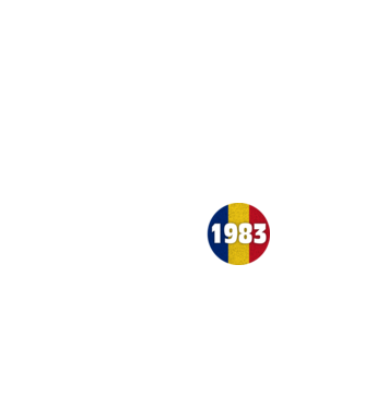 Made in 1983 model negru pe tricou