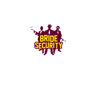 Bride Security model alb pe tricou