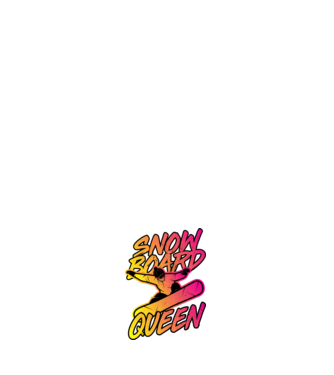 snowboard queen model negru pe tricou