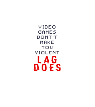 Violent lag model alb pe tricou